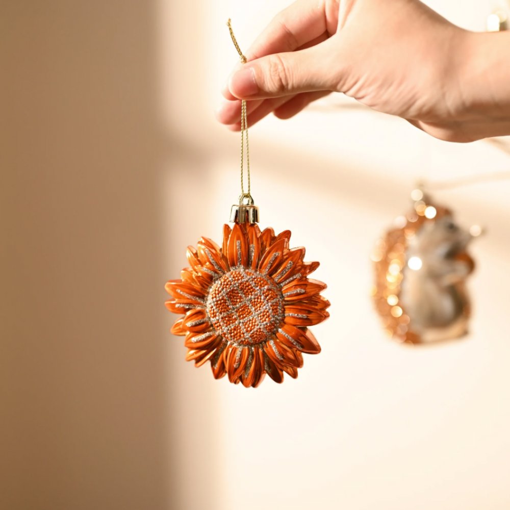 Fall Harvest Christmas Tree Ornaments Set, 40-Piece Autumn Woodland Ornaments