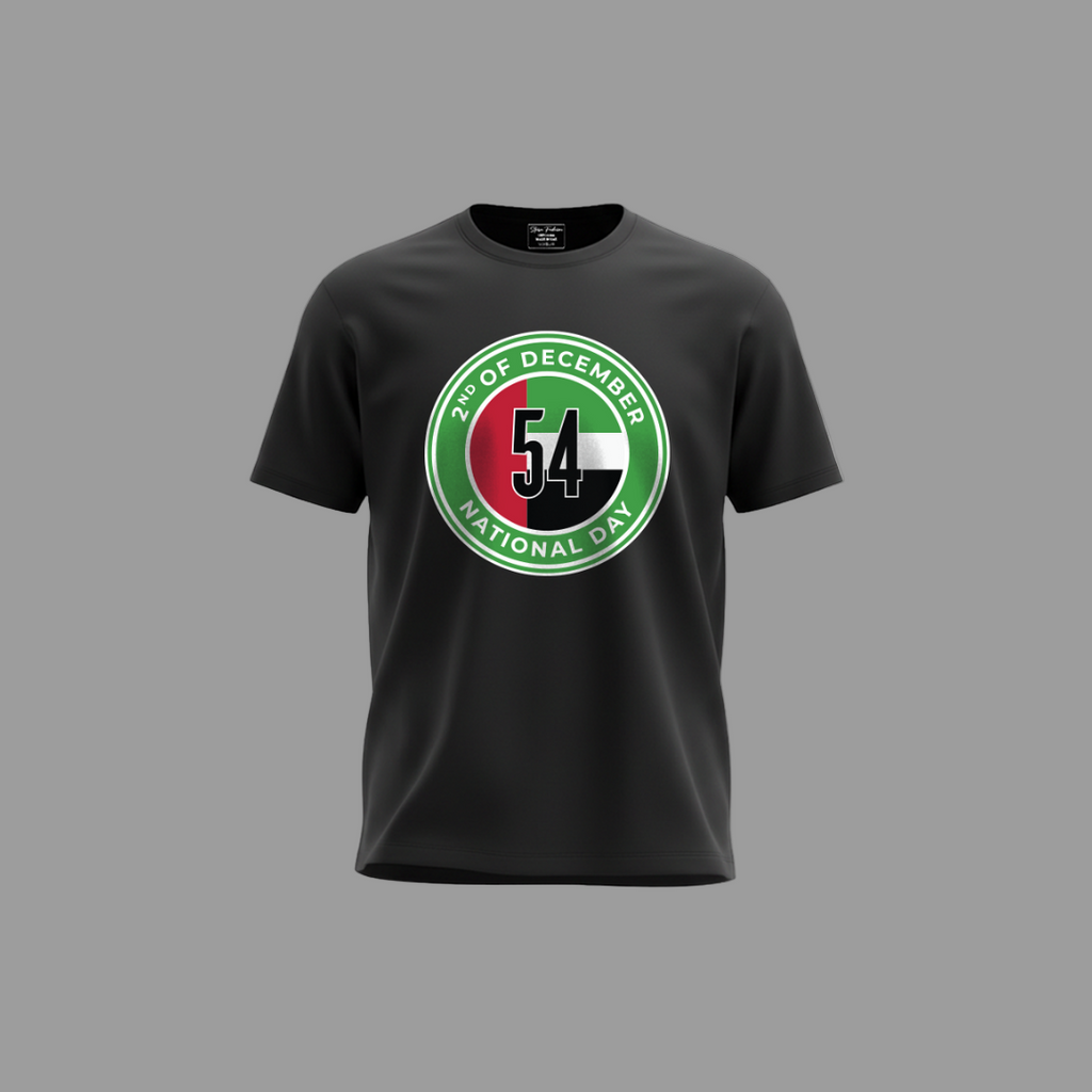 UAE National Day Family T-Shirts – 54th Celebration Logo & December 2nd Emblem