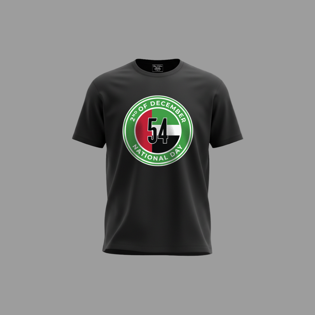 UAE National Day Family T-Shirts – 54th Celebration Logo & December 2nd Emblem