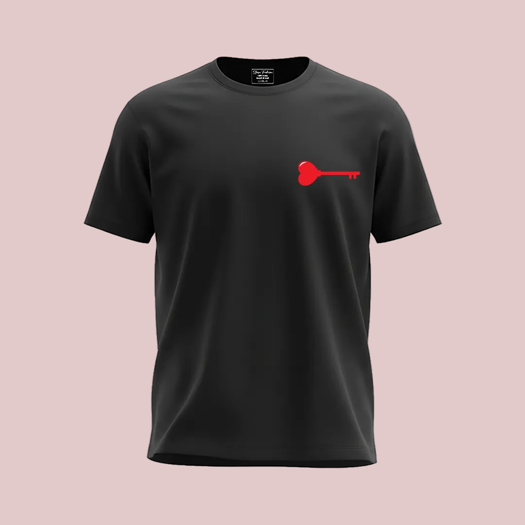 Unique Valentine’s Day Tees for Couples – Lock and Key Matching T-Shirt