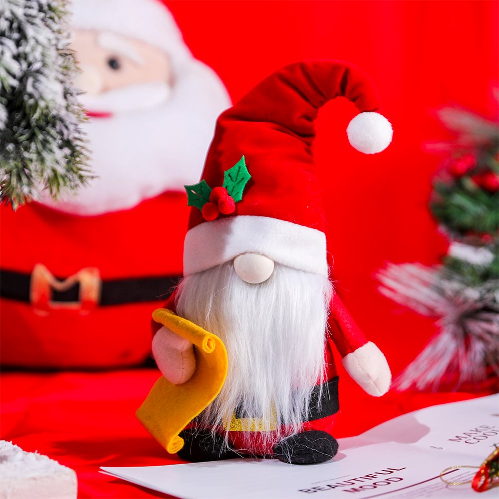 Chef Themed Mr and Mrs Claus Cookin it Up Gnomes Set, Christmas Santa Holiday Home Large Tabletop Decor