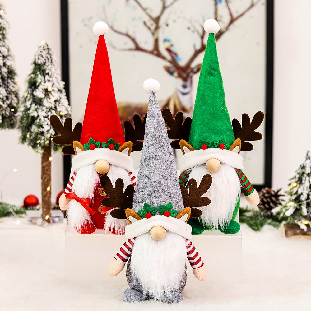 Festive Fivesome Merry Gnome Crew Set of 5, Plush Holiday Christmas Home Decor