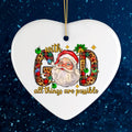 With God All Things are Possible Festive Christmas Ornament