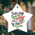Festive Santa’s Favorite Money Collector Personalized Christmas Ornament, Handler and Collections, Finance Specialists Gift