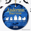 Halloween Ghost Family Members Personalized Ornament, Cute Boo Crew Gift, Spooky Season Home Decor