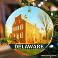 Historic Delaware Old State House Ornament, Colonial Landmark Christmas Gift and Mid-Atlantic Souvenir