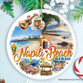 Napili Beach Hawaii Tropical Paradise Christmas Ornament, Hawaiian Islands Souvenir