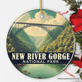 New River Gorge National Park Ornament, West Virginia Iconic Bridge View Christmas Keepsake and Travel Souvenir