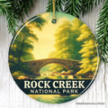 Serene Rock Creek National Park Ornament, Washington DC Stone Bridge Christmas Gift and Scenic Nature Escape Souvenir