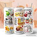Valentine Food Pun Soulmates 20oz Personalized Tumbler With Lid and Stainless Steel Straw, Romantic Gift Cup