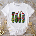Christmas Pickles T-Shirt, Festive Holiday Cucumber Holiday Tee