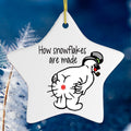 Funny Farting Snowman Ornament