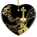 Golden Symphony of Violin Ornament, Serenade of Harmonious Melodies, Gift for Music Lovers